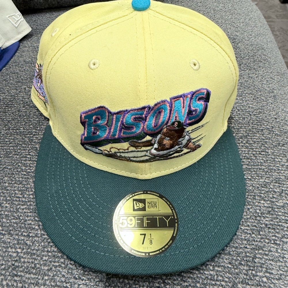 New Era Bisons Yellow and Teal Cap
